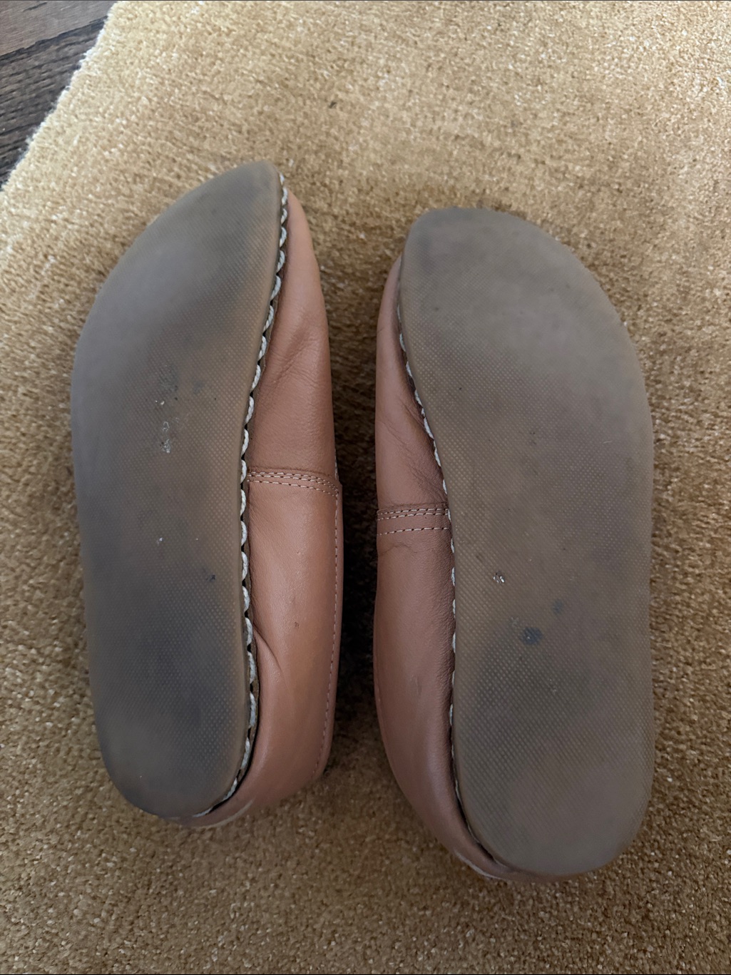 Sabah Leather Slip-On Moccasins In Tan — image 3 of 6